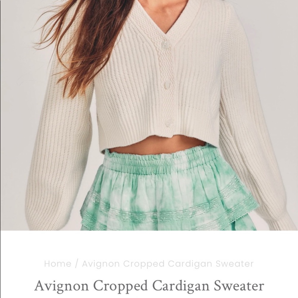 NWT love shack fancy Avignon cardigan